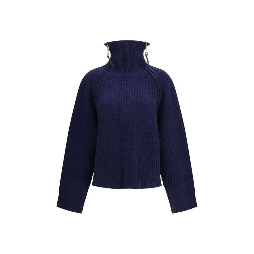 Ganni Blue Wool Oves Aries Women's Sweatshirt
